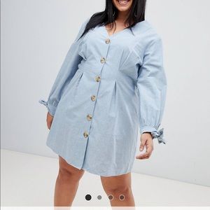 Asos curve chambray dress